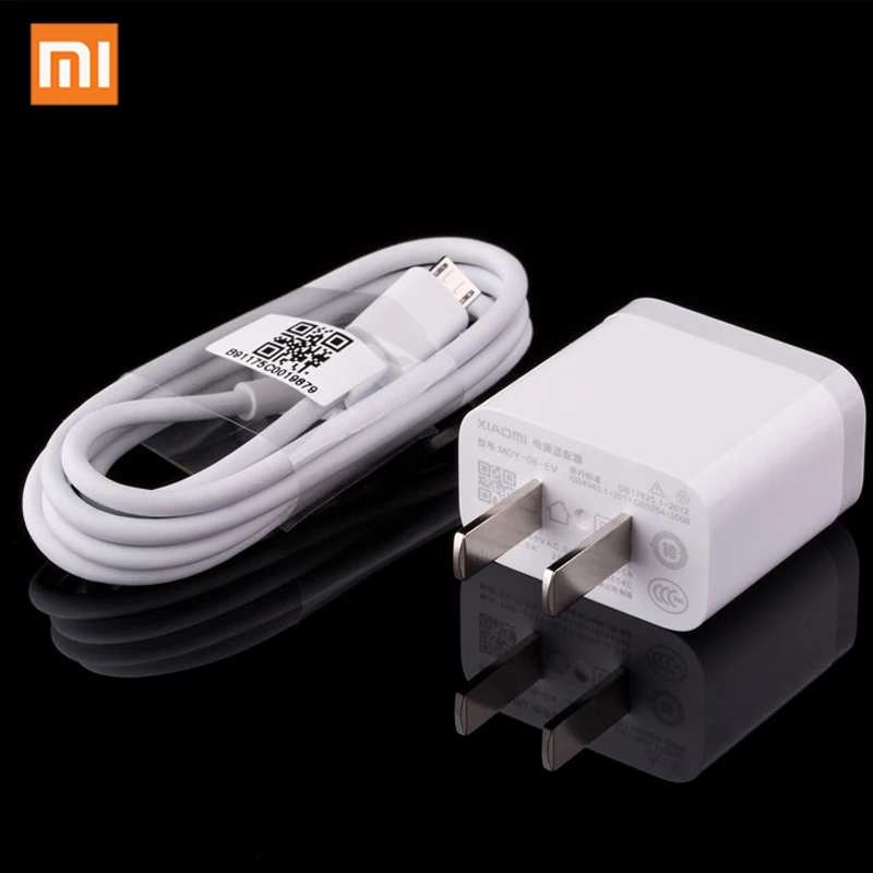 Оригинальное зарядное устройство XIAOMI 5V 2A для Mi Mix 2 4 4s 5 5s 6 Max NOTE Redmi 3 3S 4A Note 4X MDY 08