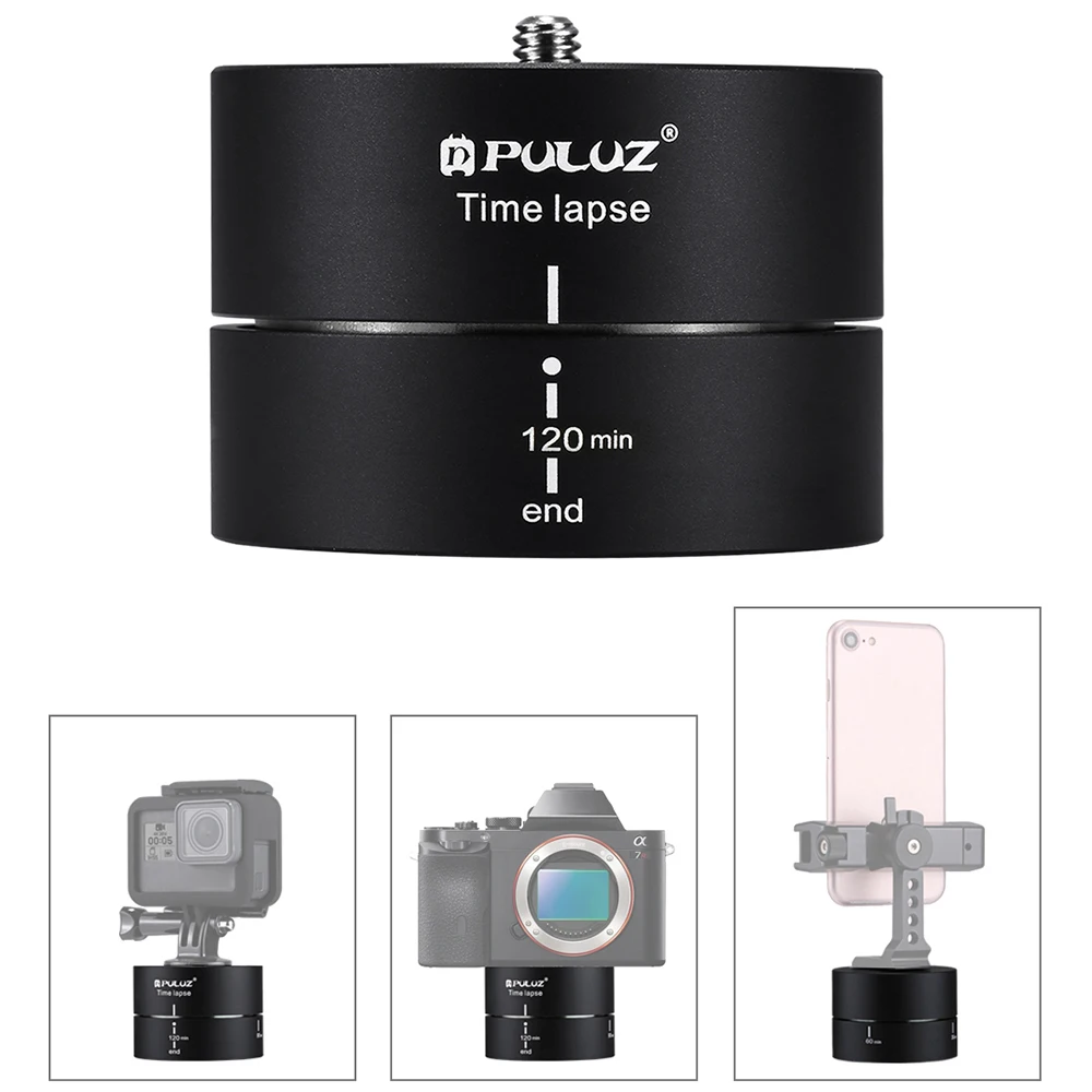 Вращение на 360 градусов 120 минут панорамная съемка для Gopro SJ YI MI DSLR Стабилизатор