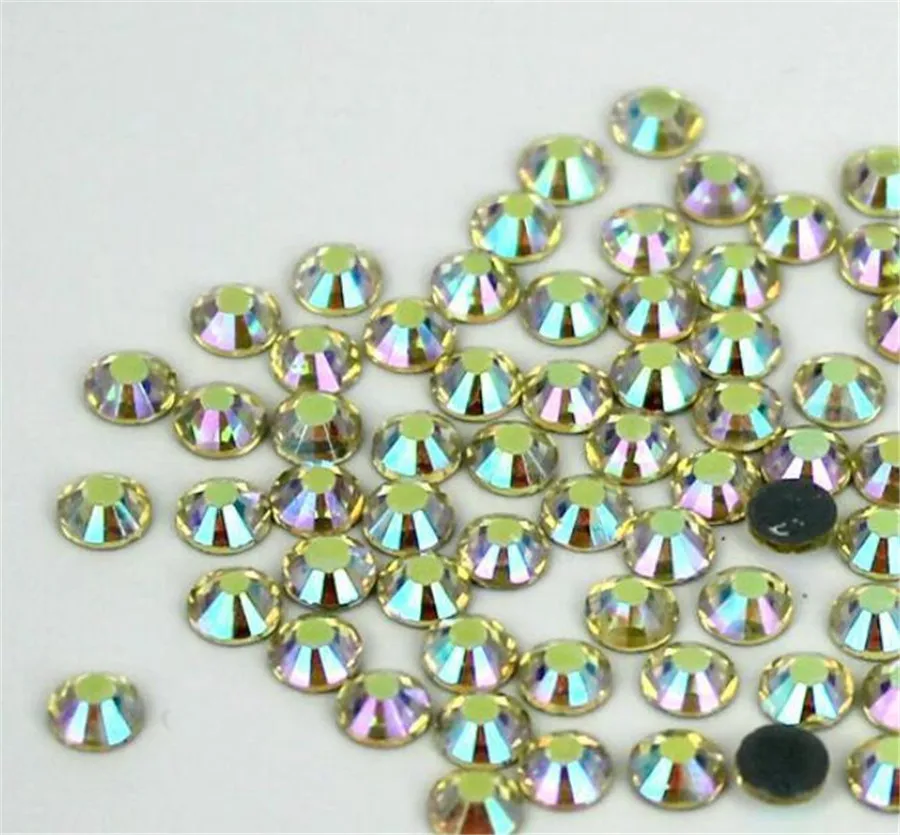 MHS.SUN Bling Topaz AB Цвет Кристалл dmc Стразы Сделай Сам свободный клей исправление