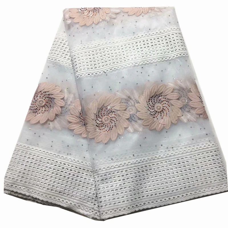 

Latest Swiss Voile Lace In Switzerland High Quality Embroidery Design Tulle Lace Fabric 2019 African Swiss Voile Lace Fabric