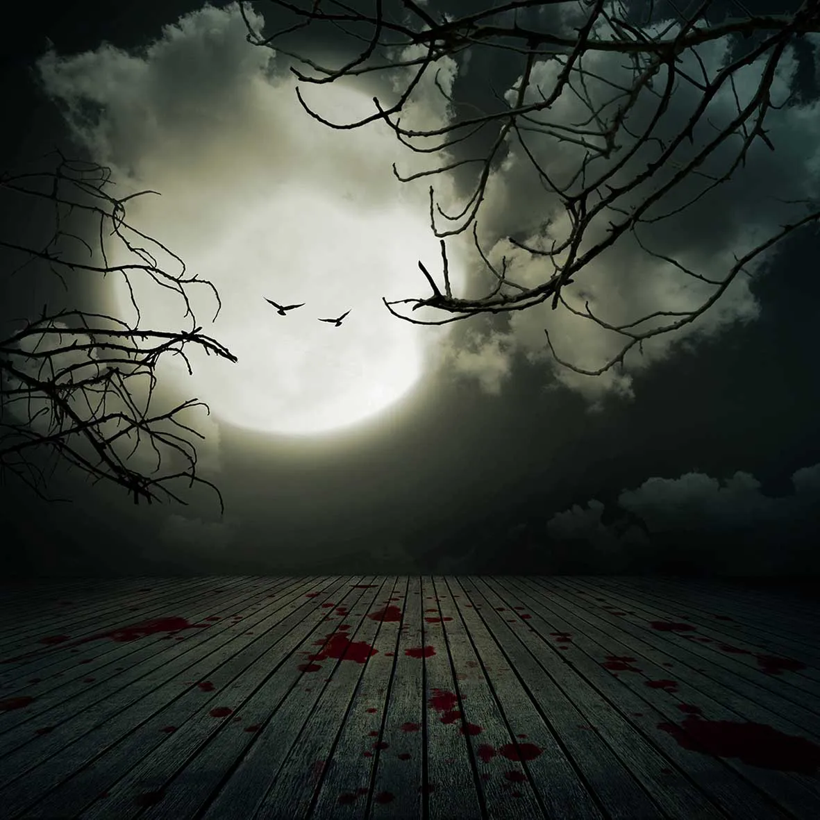 Allenjoy фотографический фон полная луна пол кровь ужас Хэллоуин фотосессия