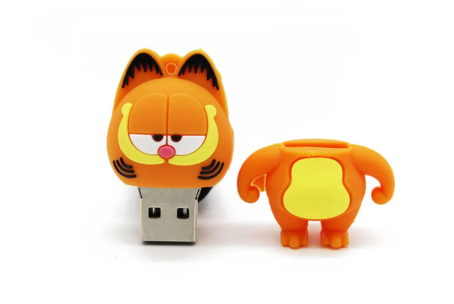 Usb флеш-накопитель KING SARAS 64 GB Mini cute Garfield usb 2,0 4 GB 8 GB 16 GB 32 GB флешка, подарок