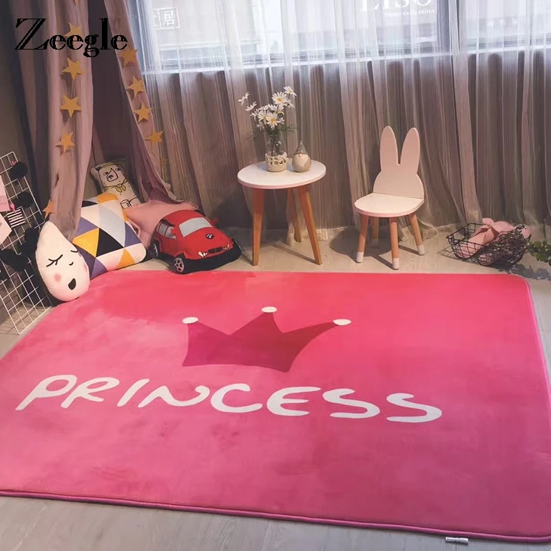 

Zeegle Thicken Carpet For Children Anti-slip Area Rug For Living Room Bedroom Carpets Child Baby Carpet Rug Absorbent Floor Mats