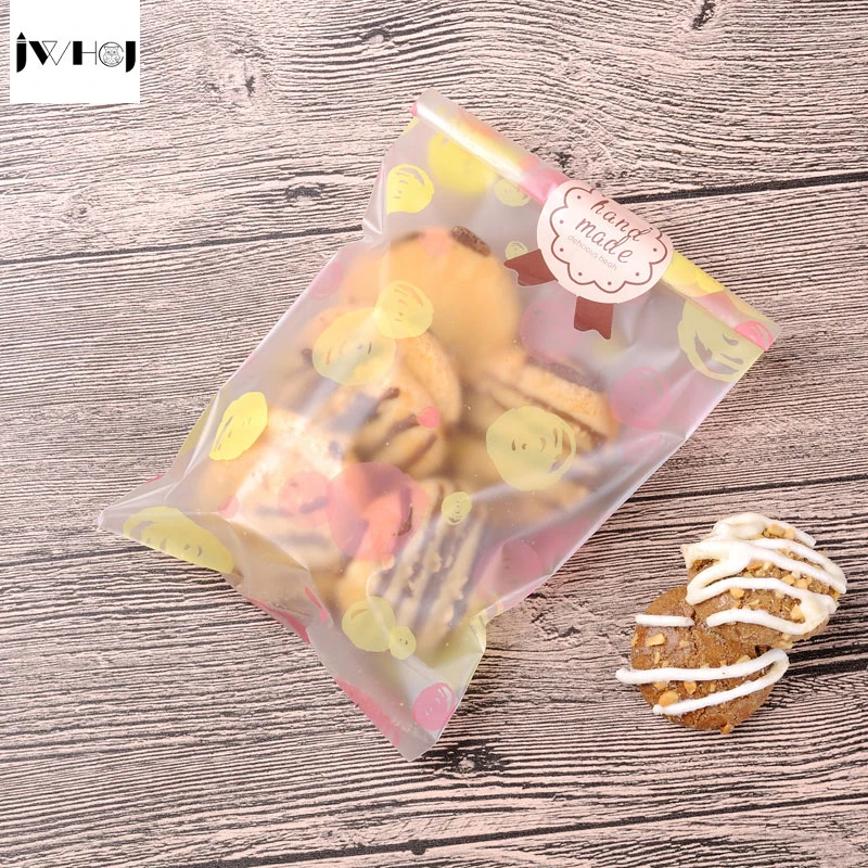 50 шт./лот цветные пузырьки клейкая сумка печенье сделай сам подарочные пакеты для