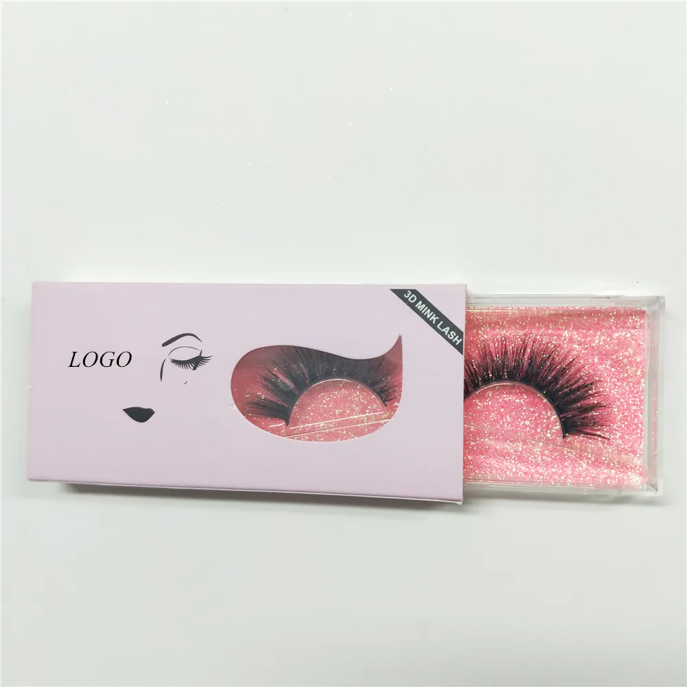 

3D Mink Lashes 1 Box 10 Pair Packing Natural Thick False Eyelashes Handmade Fake Eyelashes free shipping