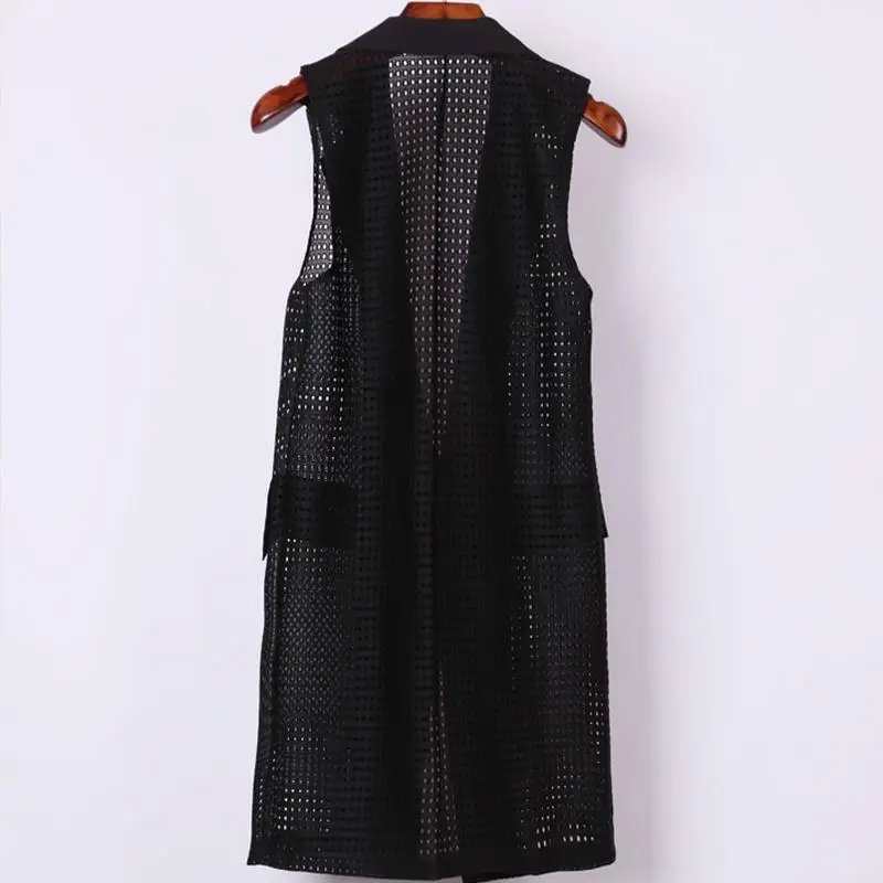 Женская летняя и весенняя верхняя одежда размера плюс 4XL без рукавов Женский