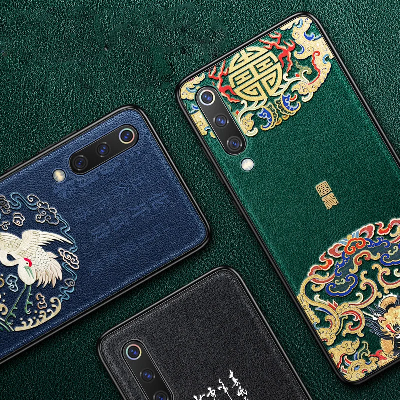 Чехол для Xiaomi Mi 9 кожаный чехол mi se mi9 рельефные чехлы из искусственной кожи