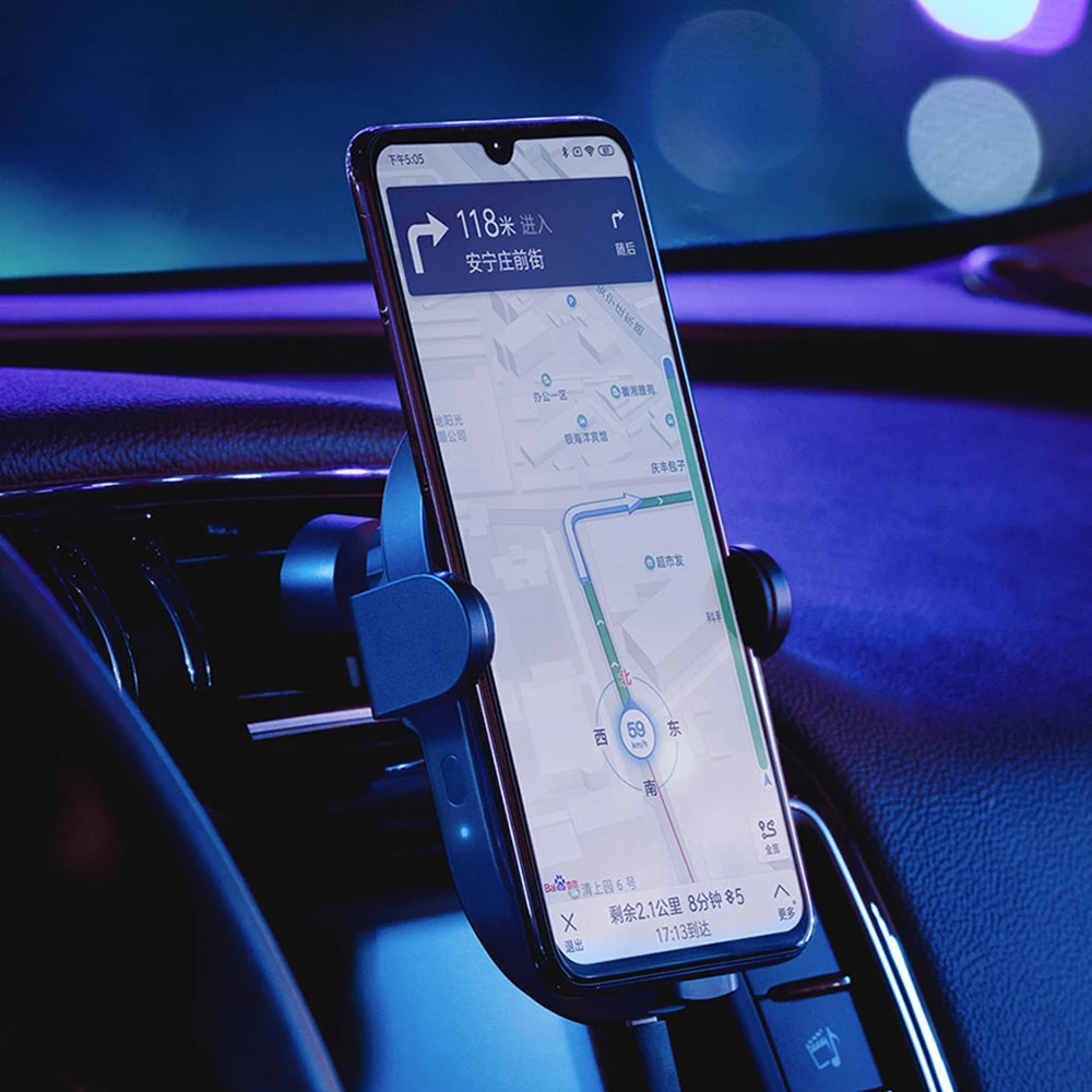 Беспроводная Автомобильная смарт-зарядка Xiaomi быстрая зарядка для Mi MIX 2S iPhone X XR XS 8