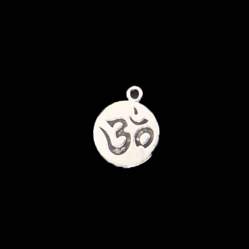 20 штук Модные украшения старинное серебро Ом Йога Талисманы Малый Подвески для DIY