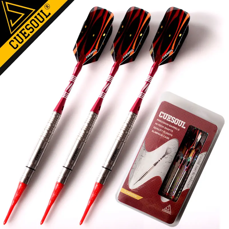 Новые 3 шт/набор профессиональных Вольфрам мягкий наконечник Дартс 18 г с Алюминий
