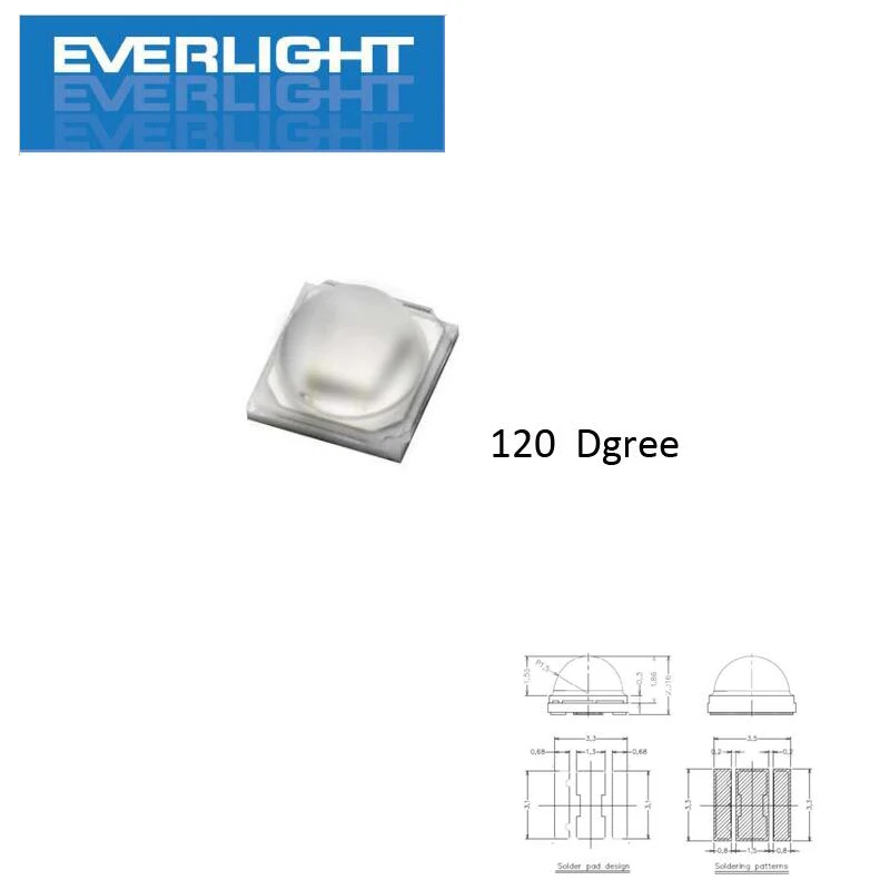 10 шт. UV светильник светодиодный 365nm 3535 SMD 3V 500ma для Светодиодный вспышка светильник s