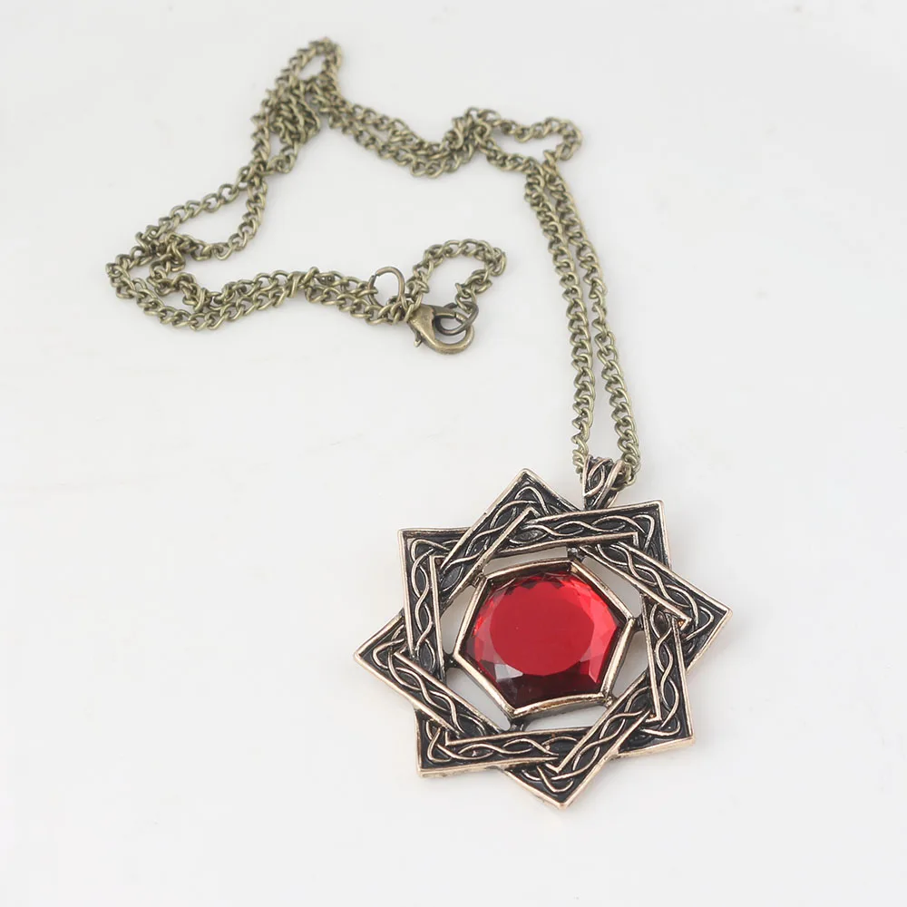 RJ Горячая игра The Elder Scrolls 5 Skryim Amulet of Mara Arkay Ожерелья Подвески динозавр треугольник автомобиль брелок косплей ювелирные изделия