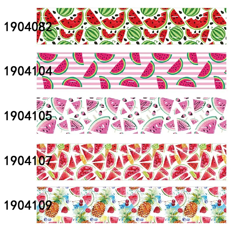 

FLRARIBBON New watercolor watermalon DIY grosgrain ribbon 50yards printed