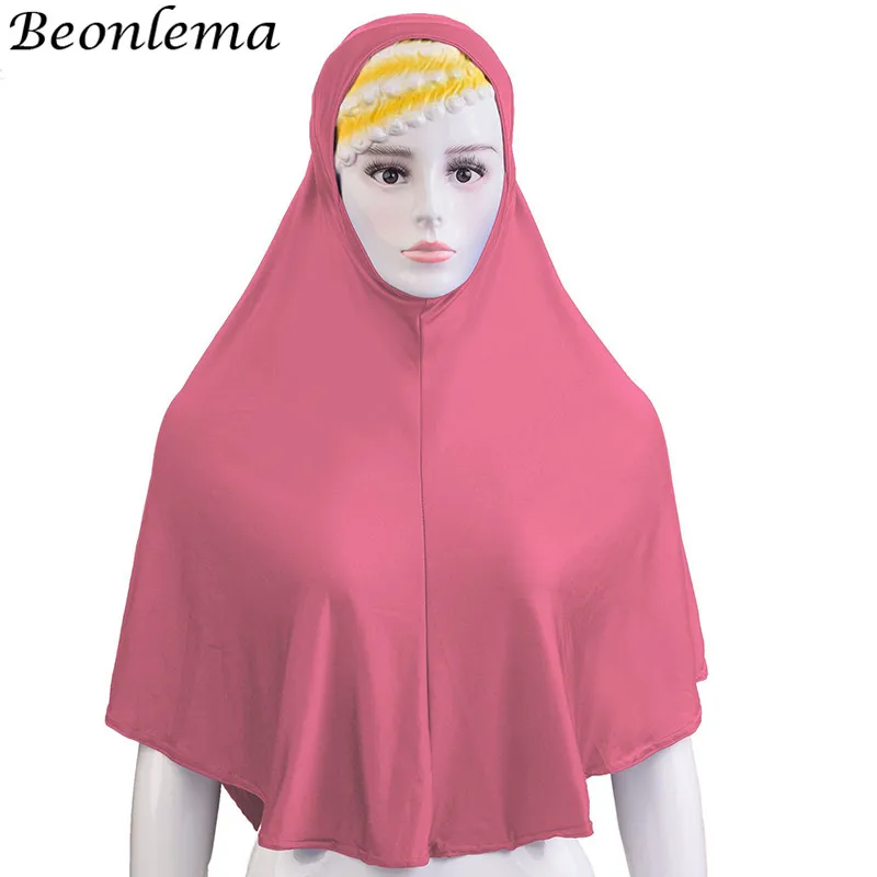 Beonlema длинный хиджаб арабский абайя платок тела крышка исламские тюрбаны топы под