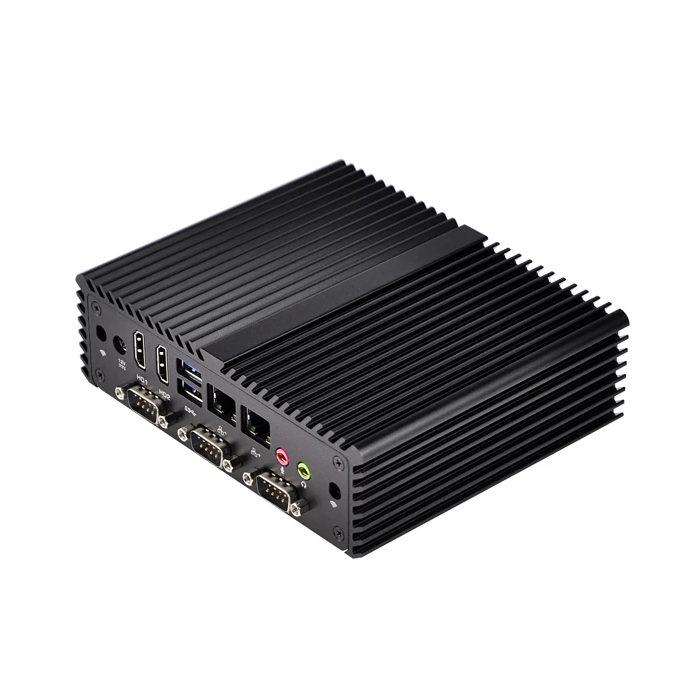 Qotom мини компьютер Core i3 i5 процессор персональный компьютер Linux