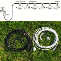 outdoor low pressure misting cooling system kit for garden patio watering irrigation fog misting spray lines 6 m 18 m system