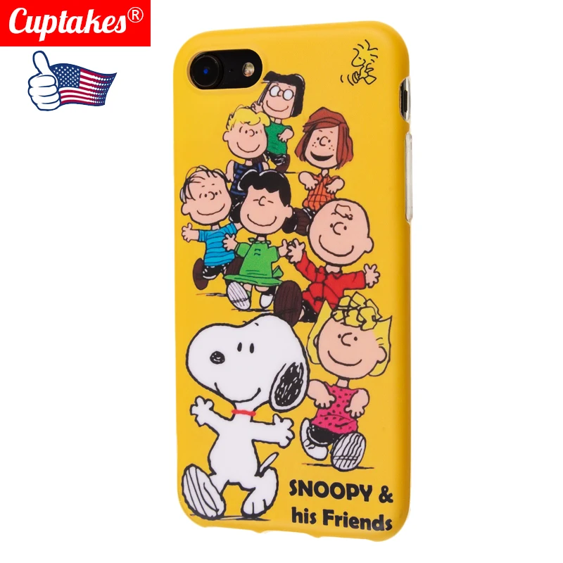 Luxury Matte IMD Soft Silicone Cover for iPhone case 7 Plus 8 XR X 10 XS Max 6 6S Cute Cartoon Dog kawaii Happy Family boy Coque |