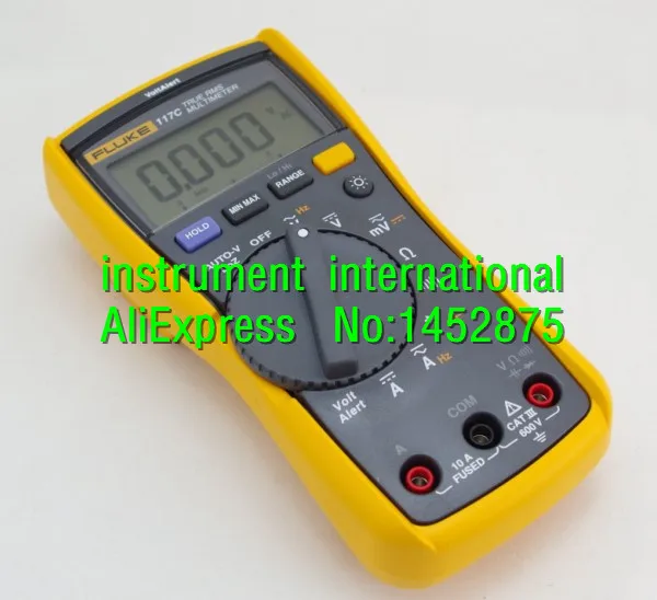 FLUKE 117C AVC Voltalert мультиметр подсветки!! Абсолютно Новый! F117C|Детали и аксессуары для