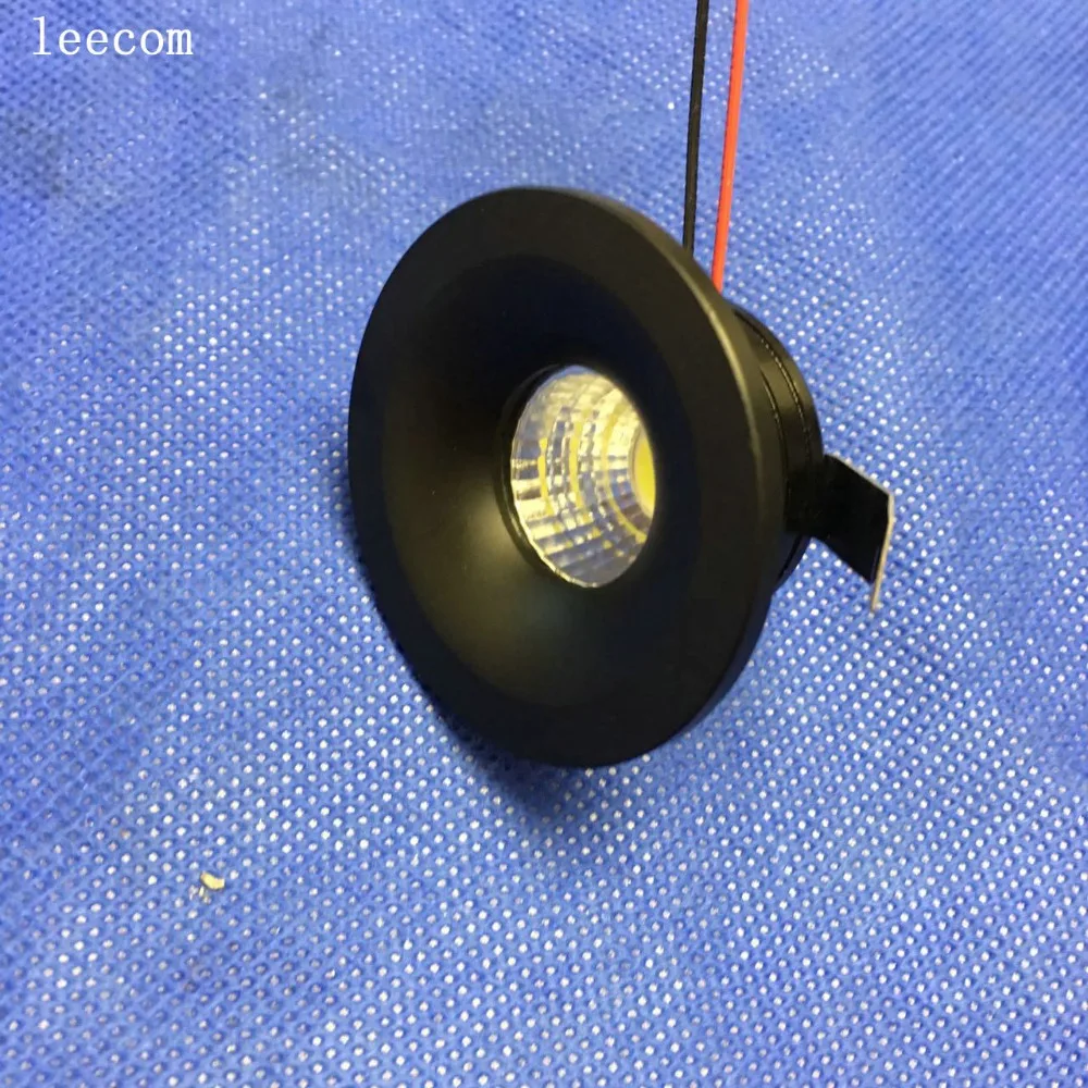 Dc12v AC230V 10 шт./лот мини светодиодные светильники белый круглый потолочные