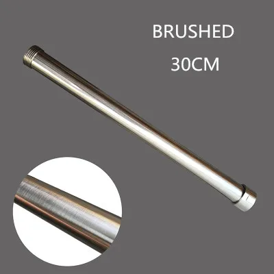 Brushed 30cm 3/4 золото, розовое золото, белый, черный матовый античный цвет, латунь, удлиняющая трубка для душа, подъемная штанга, удлиняющая труба, раздвижная штанга - Цвет: Brushed 30cm