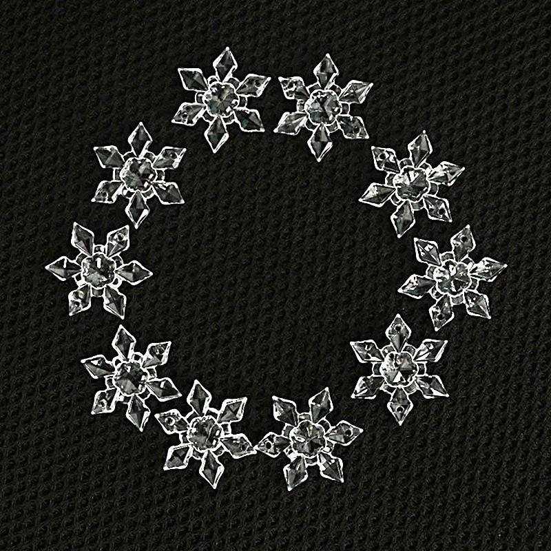 Новый Рождественский орнамент с украшением в виде кристаллов прозрачные