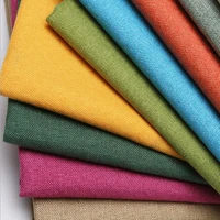 solid color cotton linen fabric for patchwork quiltingdiy sewingsofa table clothfurniture cover tissuecushion meter