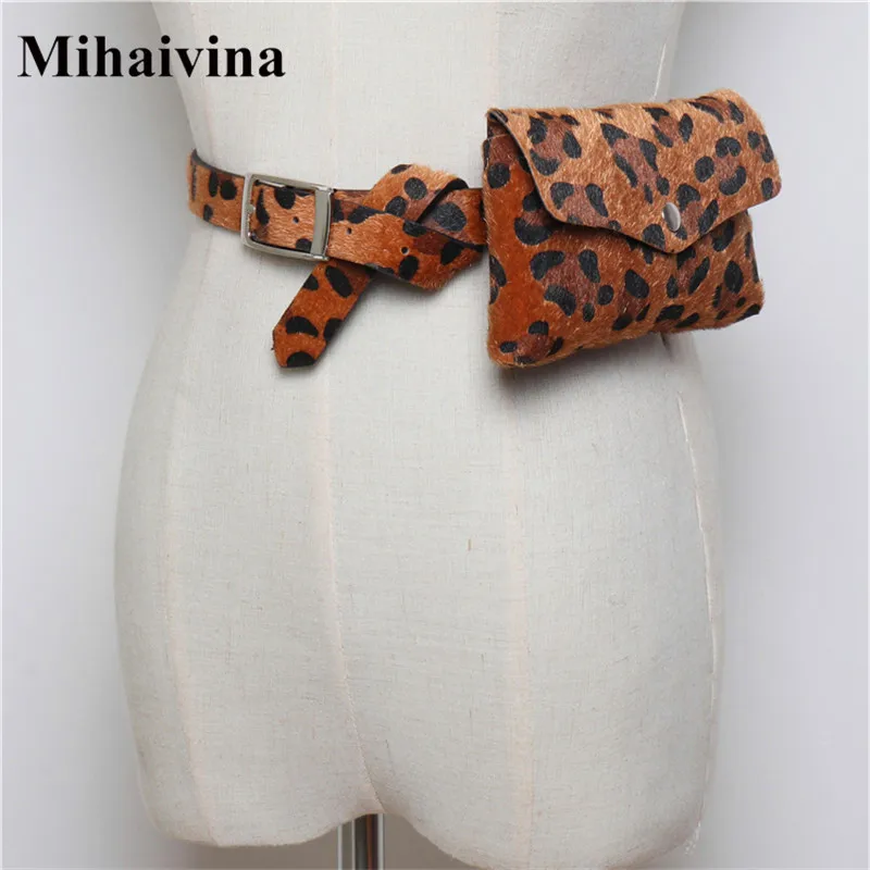 

Mihaivina, леопардовая Женская поясная сумка, модные поясные сумки, дорожная поясная сумка, кошелек, Кожаная поясная сумка, винтажная Дамская по...