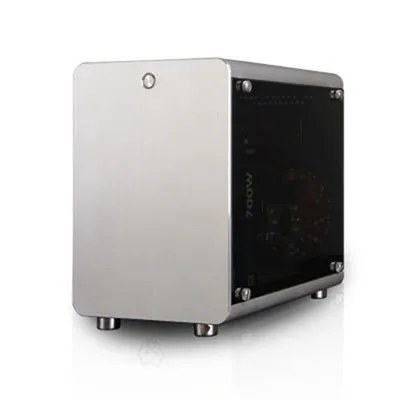 Новинка, игровой компьютерный корпус micro ATX, настольный корпус для ПК, корпус tower box, алюминиевый корпус, прозрачная панель, боковой корпус для геймера