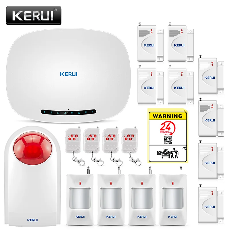 Беспроводная домашняя сигнализация KERUI W19 GSM костюмы автоматический дозвон