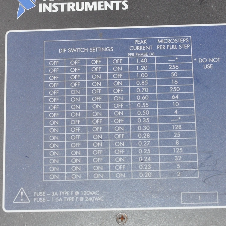

NATIONAL INSTRUMENTS MID-7602 230VAC 4-axis stepper motor driver