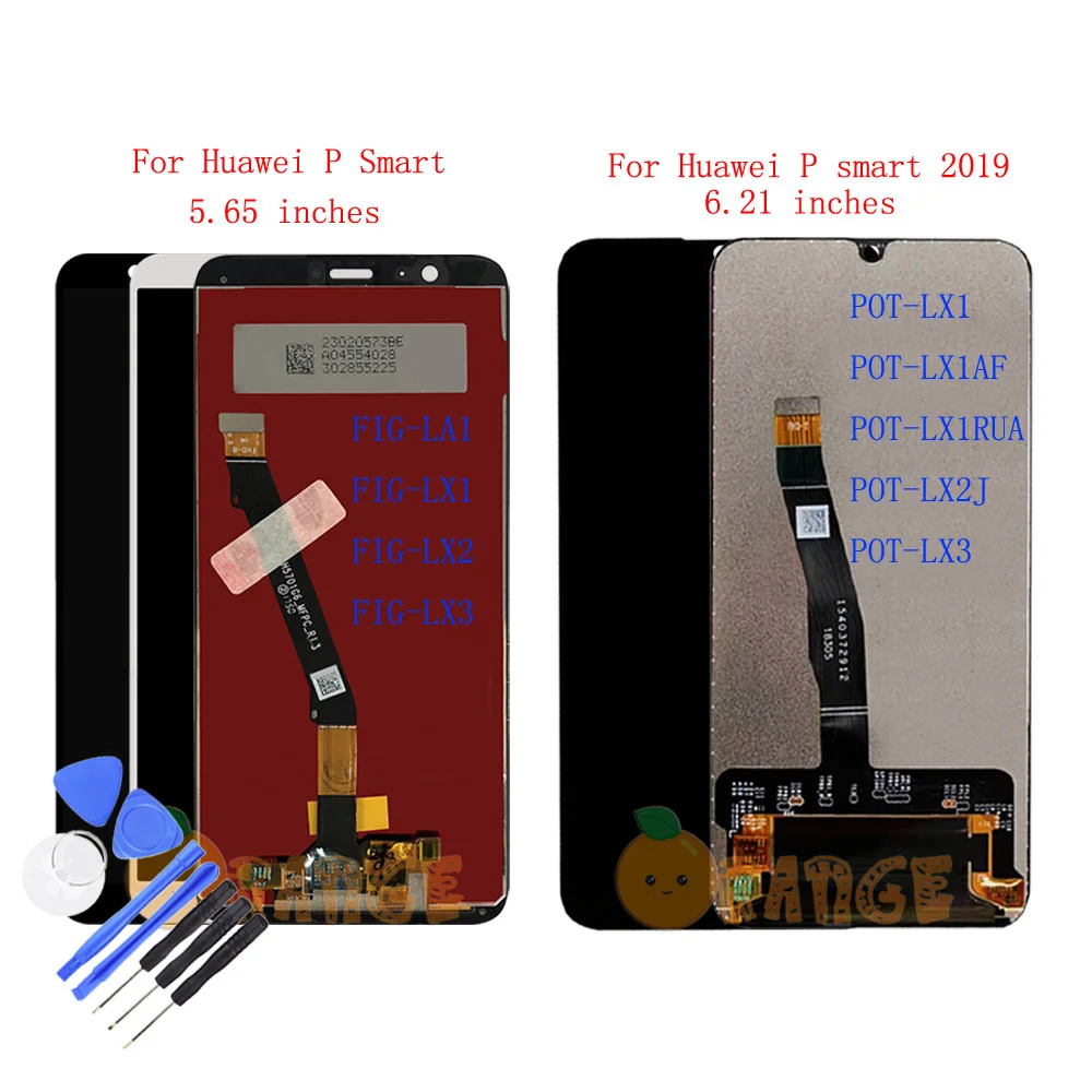 Новый Полный ЖК дисплей Дисплей монитор сенсорный экран для huawei P Smart FIG LX2 LX3/P smart