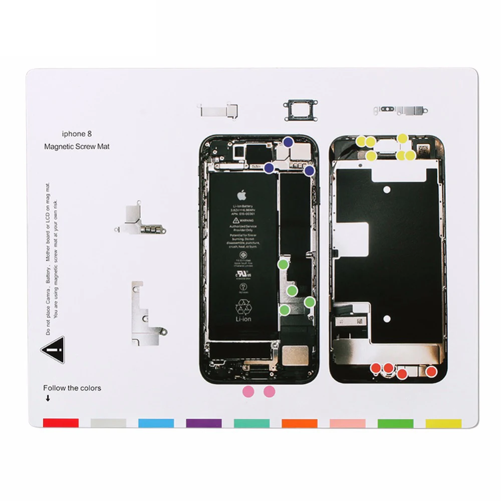 1 шт. Профессиональный Магнитный винтовой коврик Technic iPhone 8 инструмент для ремонта