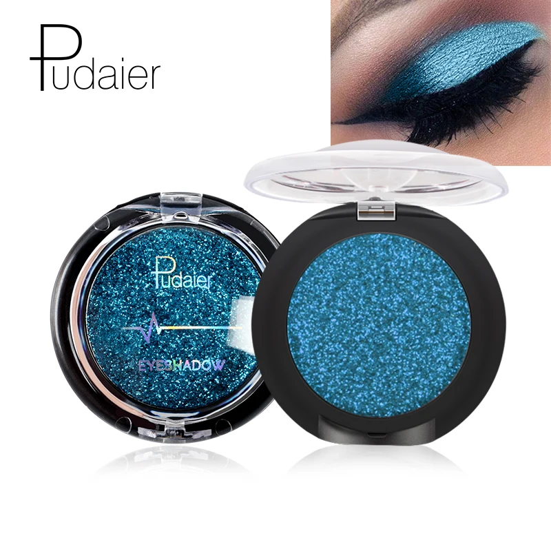 Pudaier 20 цветов блестящие пигментированные тени для век Pallete Золотой синий дымчатый