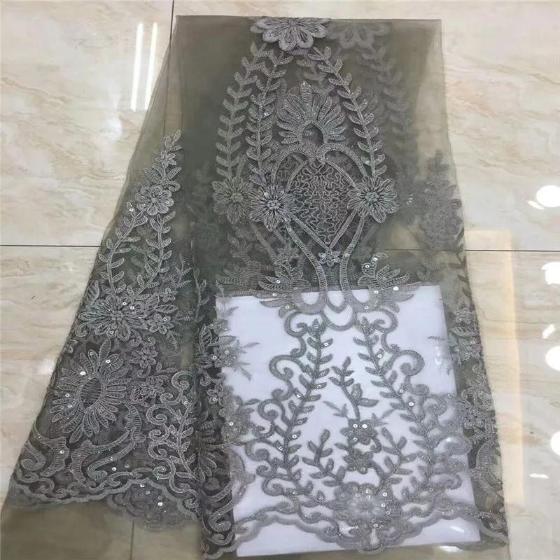 

Cassiel Nigerian Lace Fabric 2019 High Quality Lace Sequins Lace Fabric Wedding African Nigerian French Lace Fabric