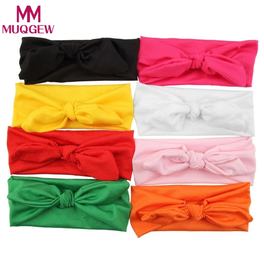 Милые головные уборы для маленьких девочек с бантом в виде зайца бантиком и