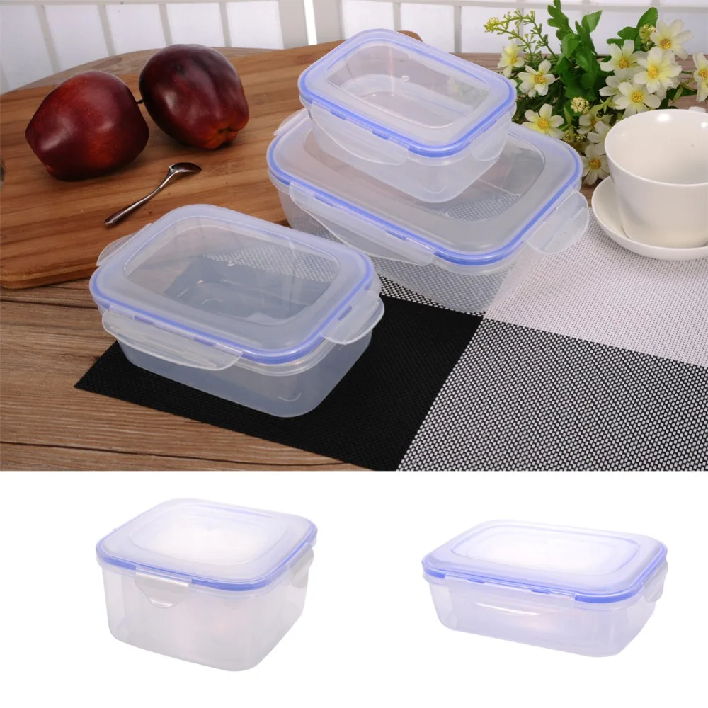 3 шт./набор пластиковые контейнеры для еды с крышкой|box lunch box|box with lidbox |