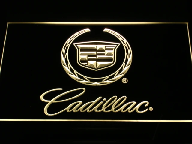 D041 Cadillac светодиодные неоновые световые вывески с переключателем ВКЛ./ВЫКЛ. 20 +