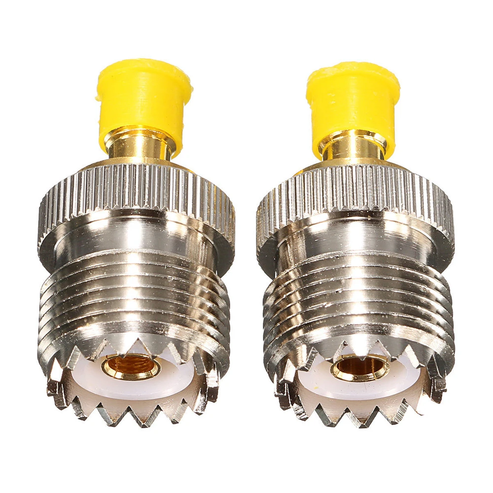 MLLSE 2X антенный адаптер S021A SMA F к UHF SO239 для BAOFENG UV 5R PX 777 888 CE0126X2|adaptor|sma-fsma-f antenna |