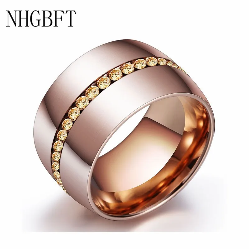 Женское кольцо из нержавеющей стали цвета розового золота | Украшения и