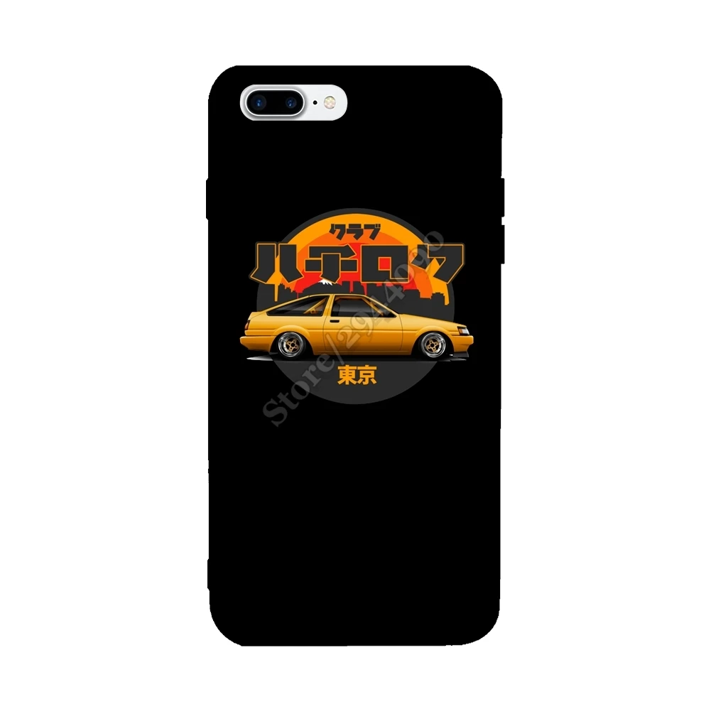 Ретро японский AE86 для iphone х чехол антидетонационных персонализированные обложки