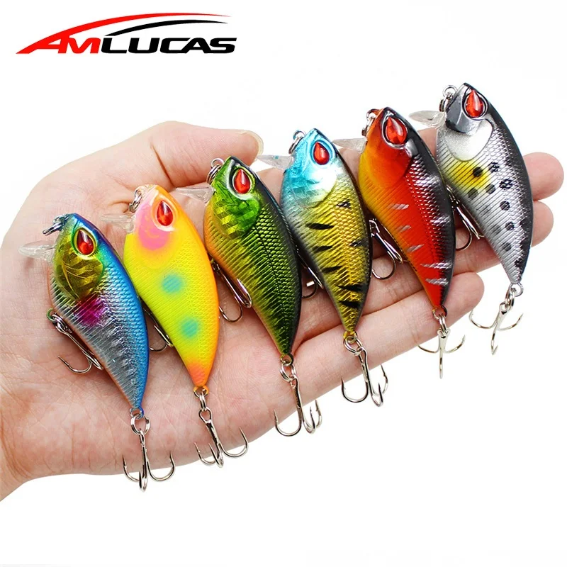 Amlucas похожая на настоящую Вибрирующая наживка 5 см 6 4 г Pesca крючки Рыбная приманка