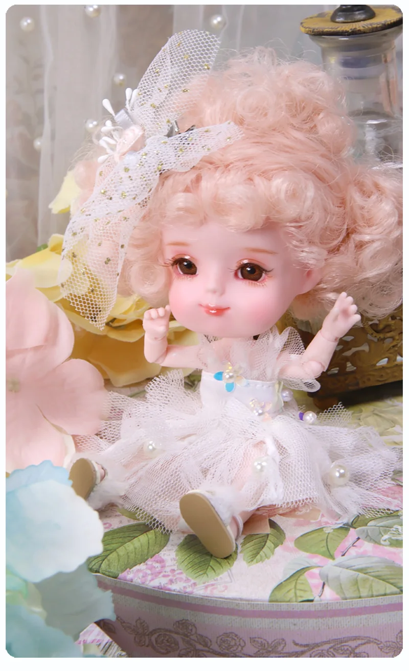 Мечта фея 1/12 BJD кукла DODO кукла 14 см мини кукла 26 шарнир тело милый детский подарок игрушка Ангел Кукла-сюрприз, ob11
