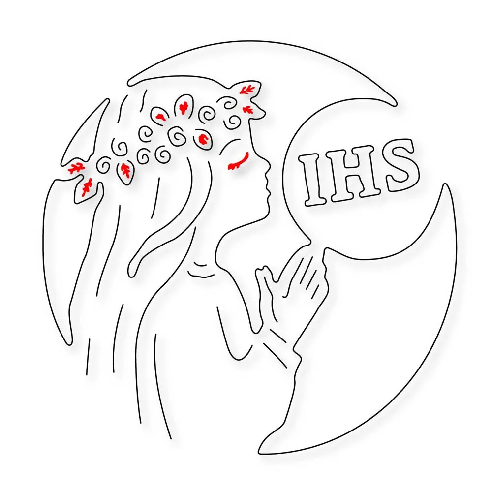 Молитва девушка Луна IHS Рамка Металлическая резка штампы новые для 2019 Сделай Сам