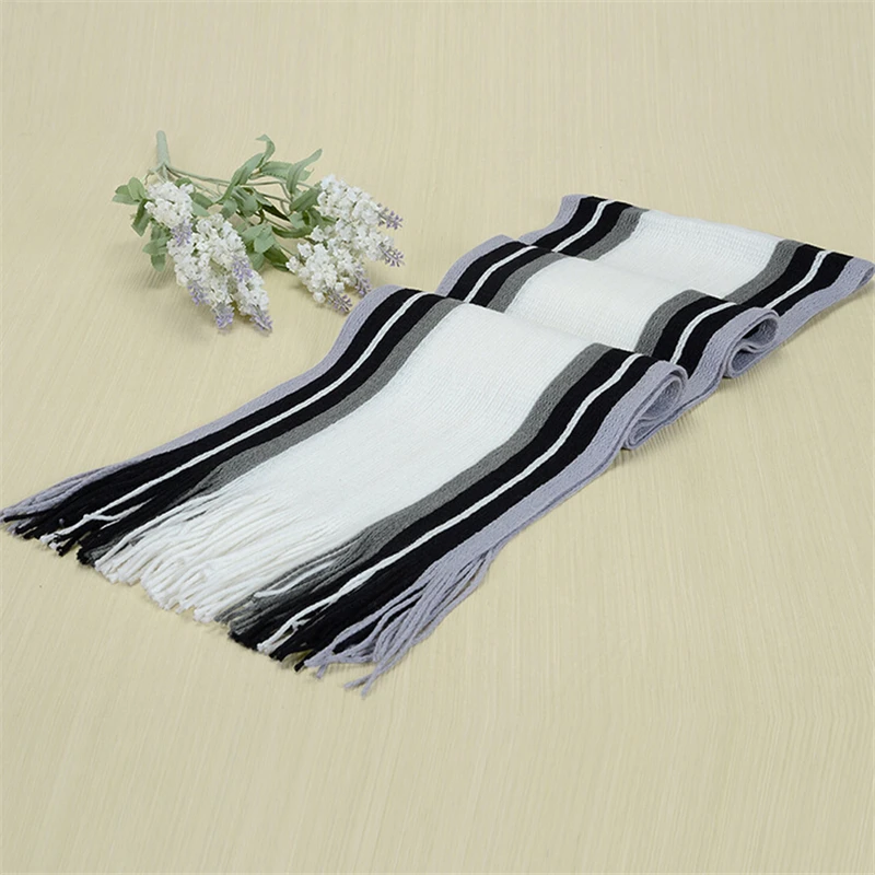 Новинка зимний мужской теплый шарф с бахромой удлиненный и утепленный