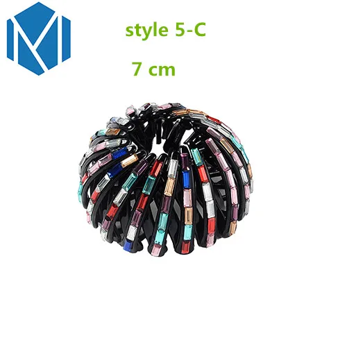 style 5-C M MISM жемчужные стразы, цветные бутоны для волос, заколки для волос, заколки для волос, аксессуары и клипсы для волос для женщин и девушек, ободок - Цвет: style 5-C