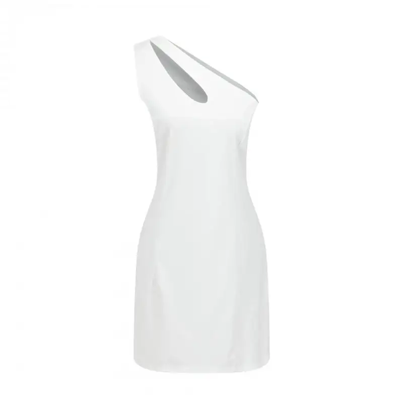 NFIVE European New Fashion Woman Clothing Irregular Hollow Sleeveless Strapless Club Sexy Dresses Plus Size Package Hip Dress | Женская