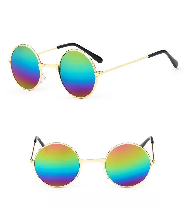 

Curtain Fashion small round frame sunglass alloy frame kid boy girl baby child sunglass uv400 goggle sunglass small kid eyeglass