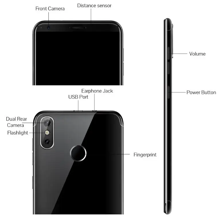 Бесплатная Дело CUBOT J3 PRO 4G LTE телефона 5 "HD + 18:9 полный дисплей MT6739 4 ядра 13MP двойной