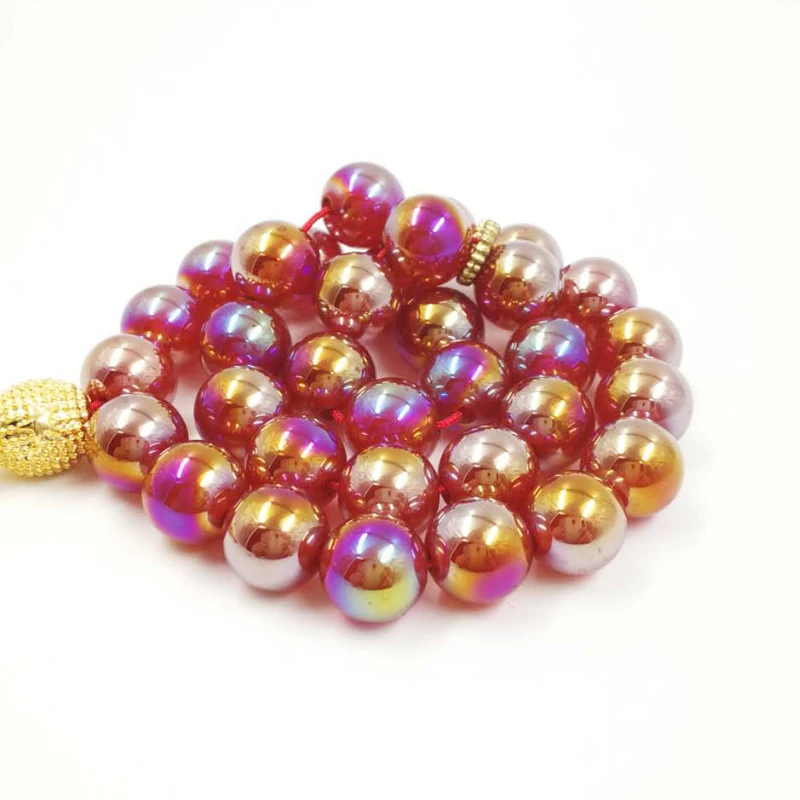 Натуральные Агаты женские четки 33 66 99 Tasbih ручной работы мусульманская мибаха с