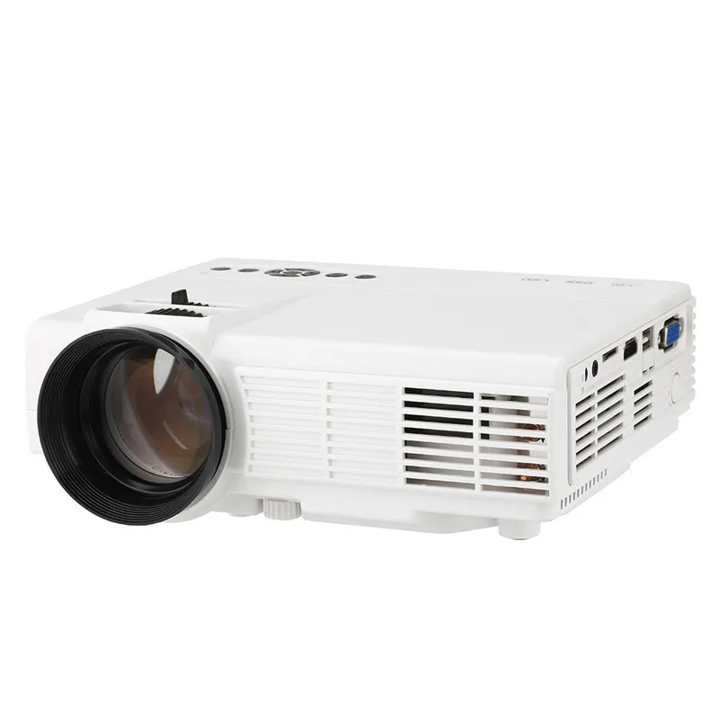 White HIPERDEAL Мини проектор для мобильного телефона lcd 4 дюйма светодиодный HD портативный домашний проектор может съёмная карта USB интерфейс HDMI Apr19 - Комплект: White